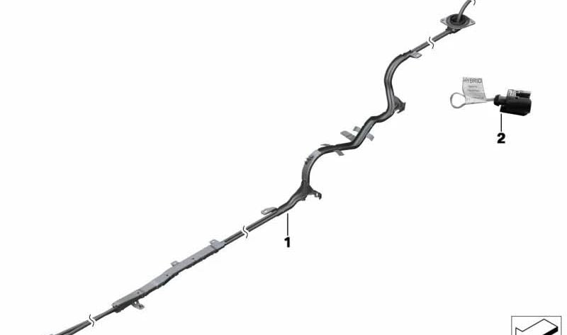 Circuito de intertravamento de alta tensão para BMW F04 (OEM 61119241206). BMW original