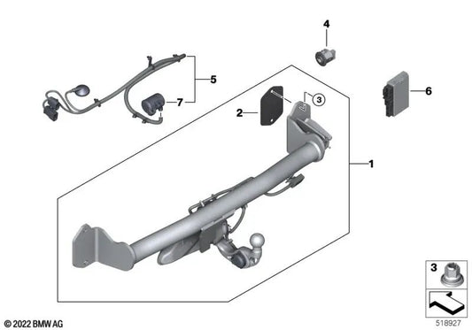Power Socket Repair Kit for BMW U06, G20, G20N, G21, G21N, G22, G23, G26 (OEM 51129883280). Original BMW