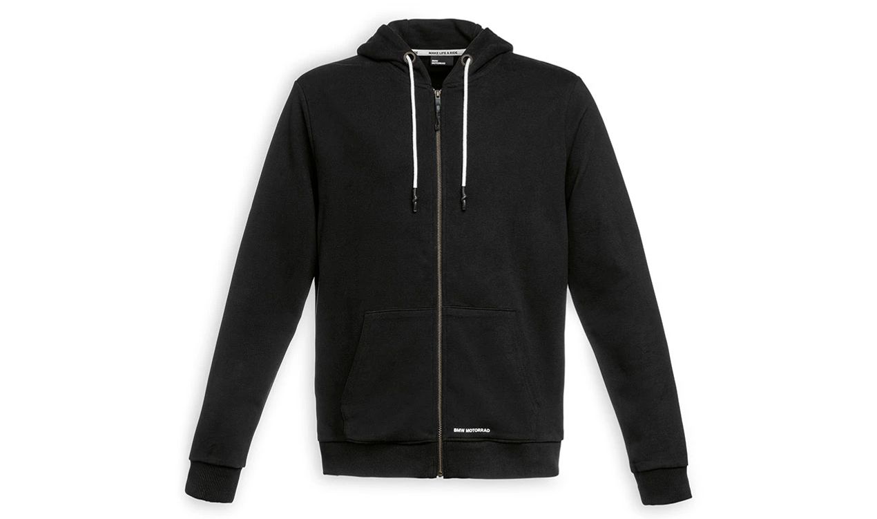 Sudadera con cremallera negra "Make Life a Ride" talla M para BMW. Original BMW Motorrad.