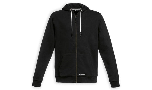 Sudadera con cremallera Make Life a Ride negra OEM 76615A81534 para BMW. Original BMW Motorrad.