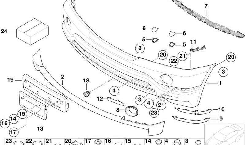 Escobilla limpiaparabrisas delantera derecha OEM 61678252746 para BMW X5 E53. Original BMW.