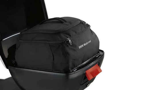 Bolsa interior top case pequeña OEM 77438549130 para motos BMW R1200R, R1250R, F900XR, S1000XR, C400GT, G310GS… y más. Original BMW Motorrad.
