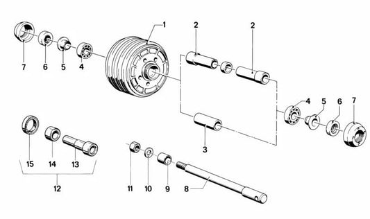Séparateur OEM 36311232423 pour BMW R50, R60, R75, R80, R90, R100. BMW d'origine.