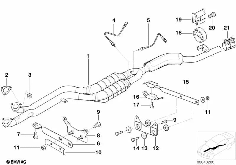 Anel de borracha para BMW E21, E30, E36, E12, E28, E24, E23 (OEM 18211105635). BMW original