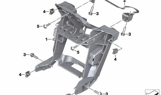 Soporte revestimiento frontal OEM 46639480249 para BMW Motorrad G 310 R (K03) 10/2019 - 02/2025. Original BMW Motorrad.