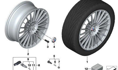 Tampa de válvula com sensor RDCi OEM 36146872776 para BMW G42 G87 F80 G20 G21 G28 G80 G81 F82 G22 G23 G26 G82 G83 F90 G30 G31 G38 G32 G11 G12 F91 F92 F93 G14 G15 G16 G01 G08 F97 G02 F98 G05 G18 F95 G06 F96 G07