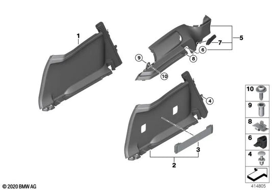 Correia tensora para BMW i I01, I01N (OEM 51477400491). BMW original