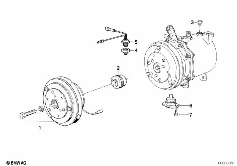 Abdichtung para BMW E30, E34, E32 (OEM 64521381193). Original BMW