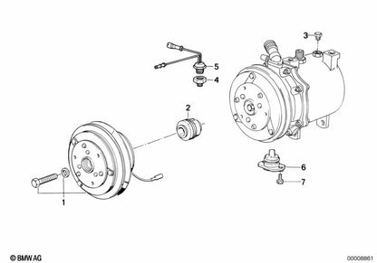Abdichtung para BMW E30, E34, E32 (OEM 64521381193). Original BMW