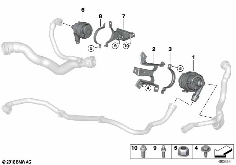 Support for BMW 3 Series G20, G20N, G21N, 4 Series G22, G23, G26, 5 Series G30N, G31N, 6 Series G32N, X3 G01N, X4 G02N, X5 G05, G18, X6 G06, Genuine BMW