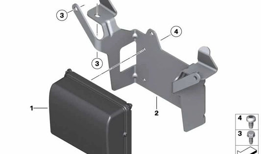 Sensor de radar ACC OEM 66315A2E886 para BMW E88, F20, F21, F22, F23, F30, F31, F34, F32, F33, F36, F07, F10, F11, F06, F12, F13, F01, F02, F25, F26, F15, F16. Original BMW.
