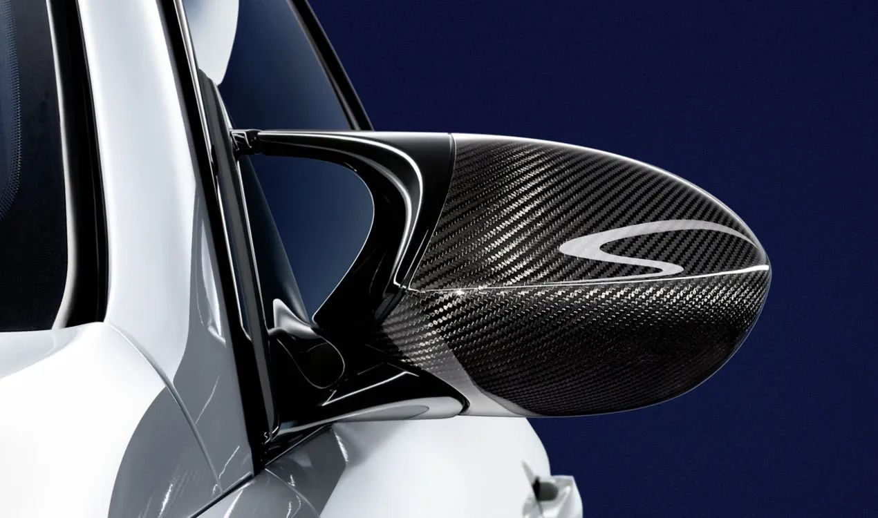 M Performance Exterior Mirror Cap for BMW 2 Series F45, F46, X1 F48 (OEM 51162407278). Original BMW