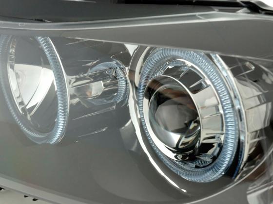 Faros Delanteros Con Ojos De Ángel Bmw Serie 3 Berlina / Touring E90 E91 05-08 Negro Lights >