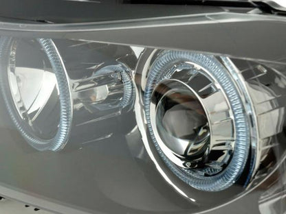 Faros Delanteros Con Ojos De Ángel Bmw Serie 3 Berlina / Touring E90 E91 05-08 Negro Lights >