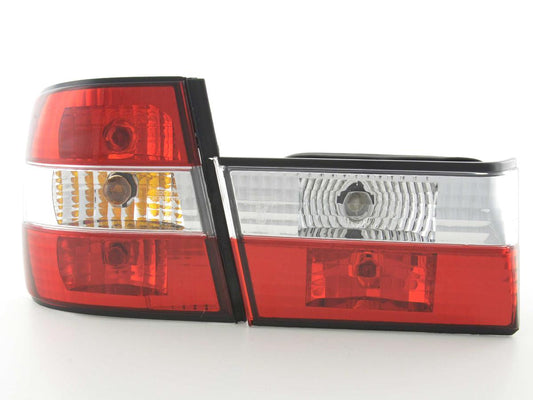 BMW rear pilots 5 Berlina E34 88-94 Transparent red