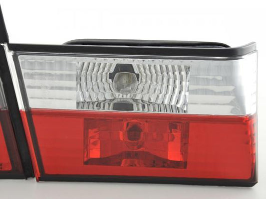 BMW rear pilots 5 Berlina E34 88-94 Transparent red