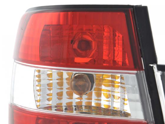 BMW rear pilots 5 Berlina E34 88-94 Transparent red