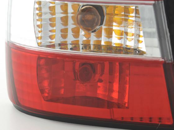 BMW rear pilots 5 Berlina E34 88-94 Transparent red