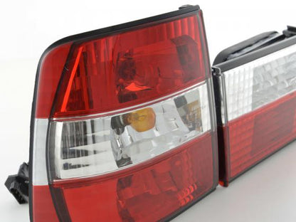 BMW rear pilots 5 Berlina E34 88-94 Transparent red
