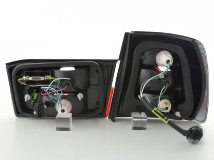BMW rear pilots 5 Berlina E34 88-94 Transparent red