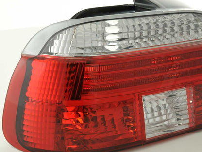 BMW Série 5 Sedan E39 95-00 lanternas traseiras vermelho/branco
