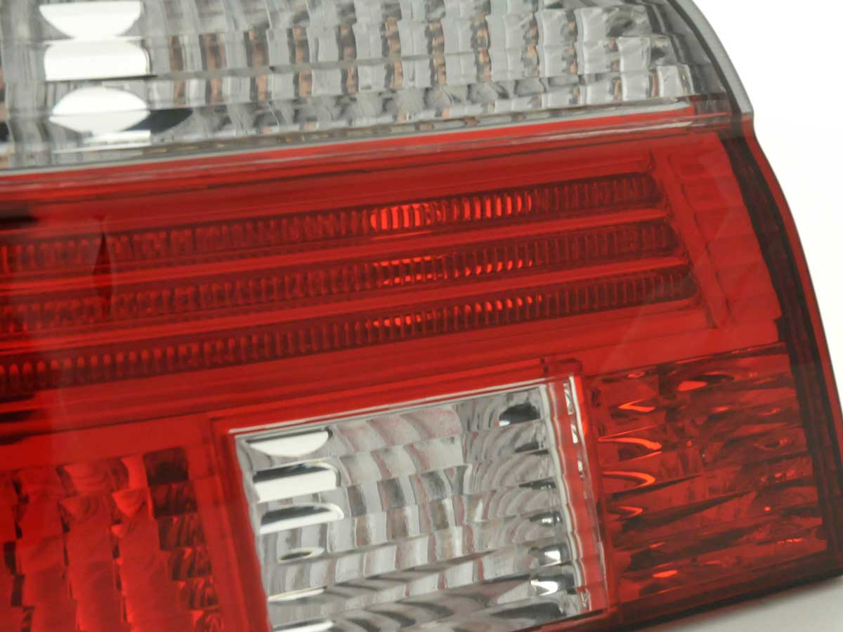 BMW Série 5 Sedan E39 95-00 lanternas traseiras vermelho/branco