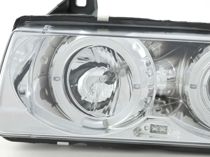 Faros delanteros delanteros BMW Serie 3 Berlina E36 92-98 cromados