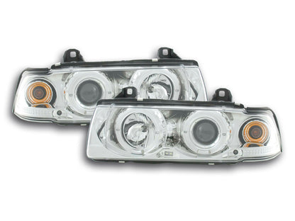 Faros delanteros delanteros BMW Serie 3 Berlina E36 92-98 cromados