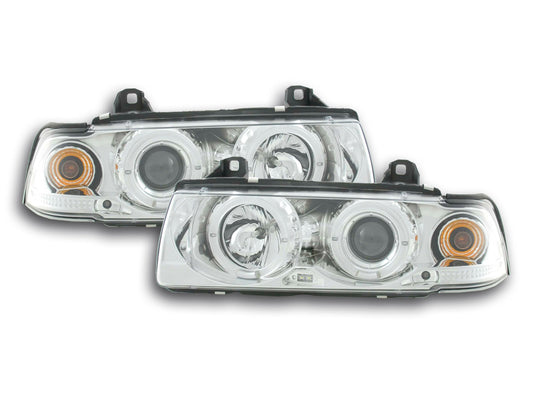 BMW front headlights 3 Berlina E36 92-98 chrome
