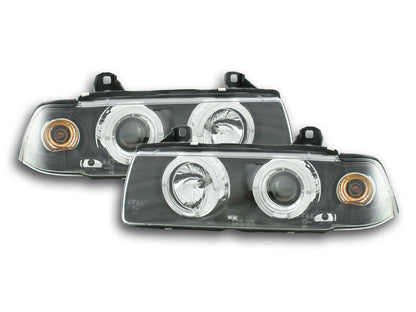 Faros delanteros delanteros BMW Serie 3 Coupé E36 92-98 negro