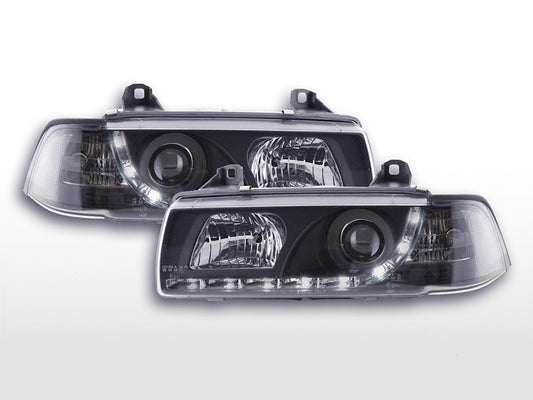 Faros delanteros LED para BMW Serie 3 E36 Coupé 92-99 en negro