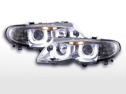 Faros Angel Eyes BMW Serie 3 E46 Berlina/Touring 02-05 cromados