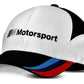 Gorra Unisex Bmw M Motorsport Blanca/negra Talla M-L . Original Merchandising