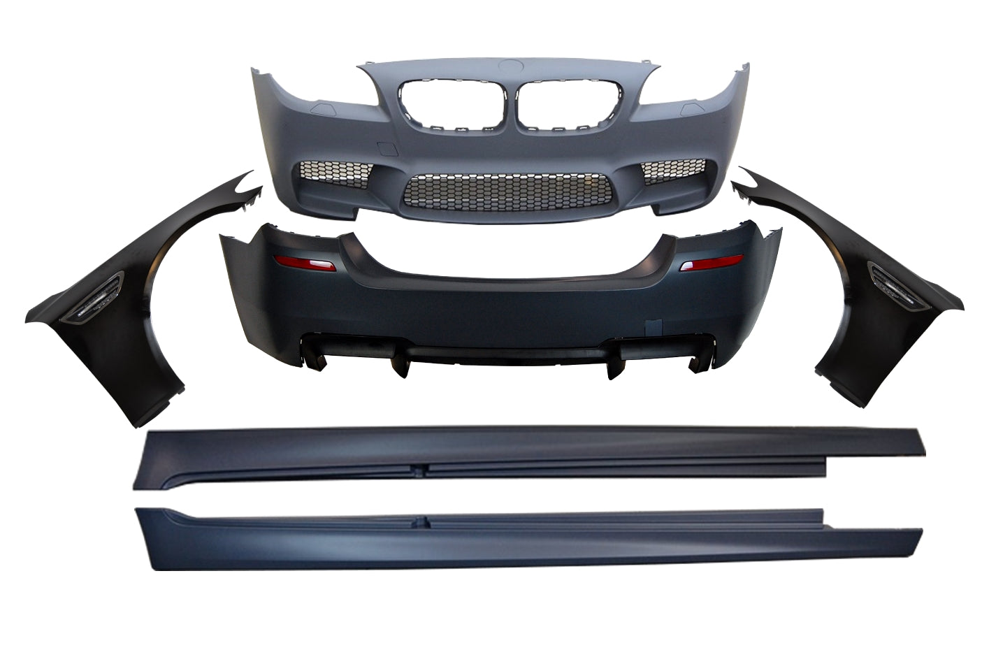 Kit carrozzeria BMW F10 10-12 Look M5 con alette