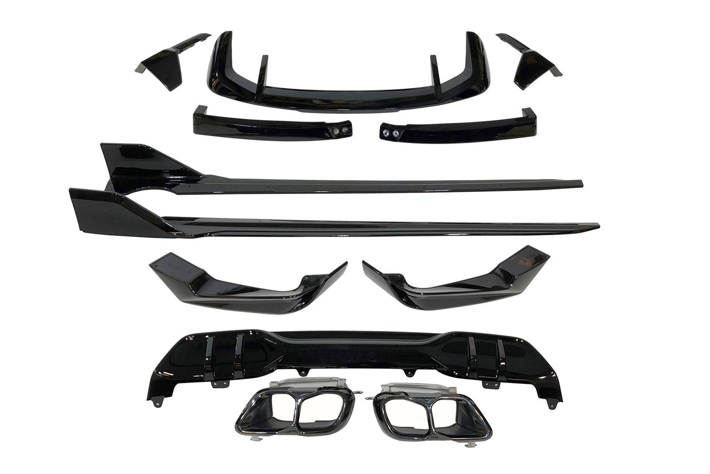 Kit De Carrocería BMW G05 X5 LCI 2023+ Look M Performance Brillante Negro