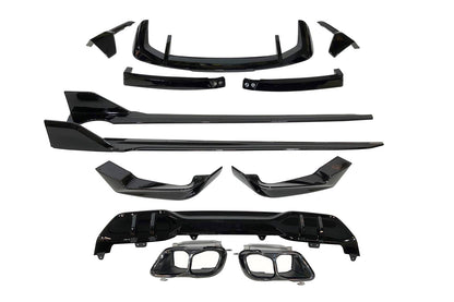 Kit De Carrocería BMW G05 X5 LCI 2023+ Look M Performance Brillante Negro