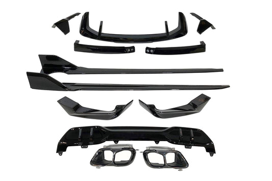 Kit De Carrocería BMW G05 X5 LCI 2023+ Look M Performance Brillante Negro