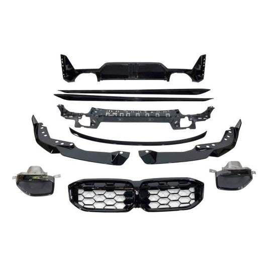 BMW G20 / G21 LCI Body Kit M Performance Look Gloss Black