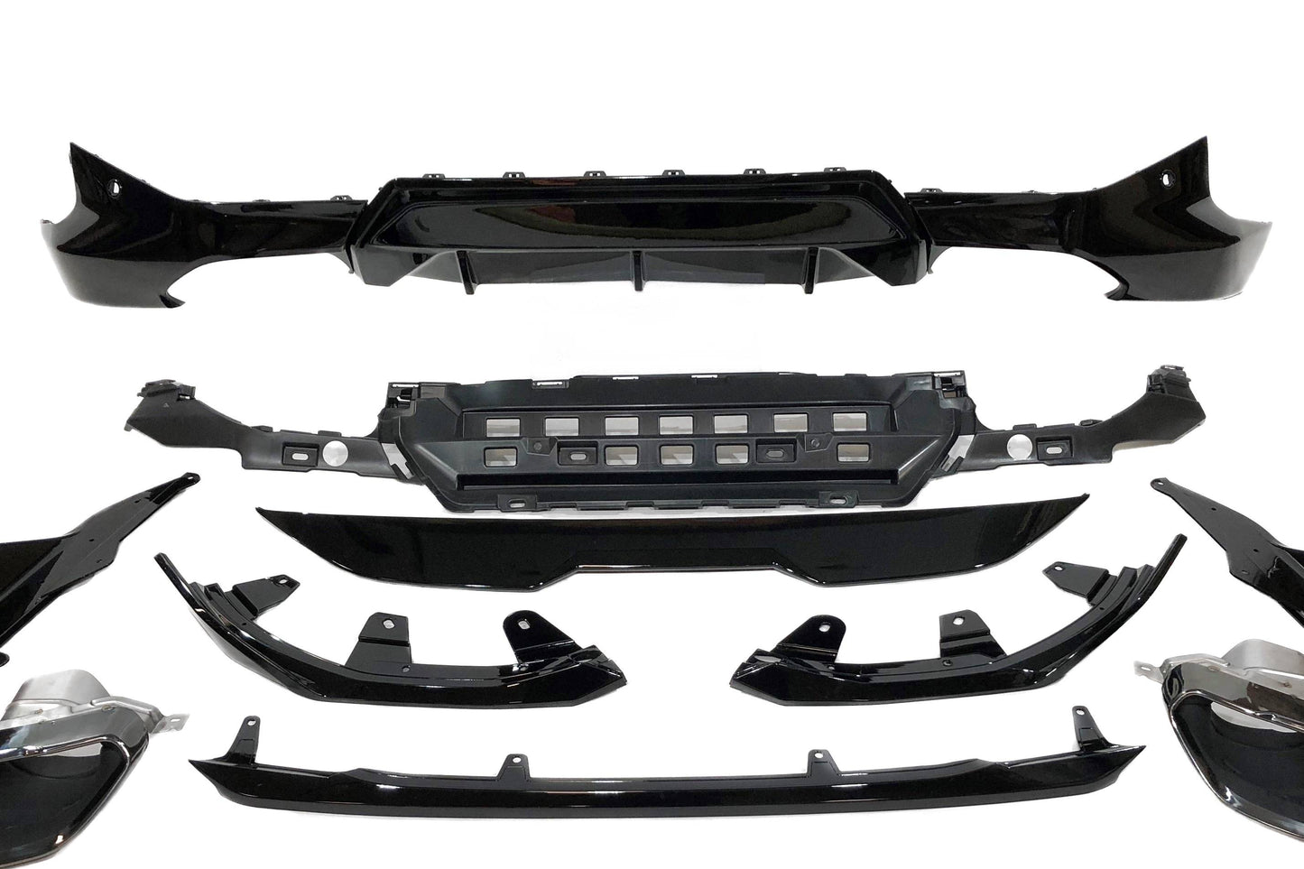 Kit De Carrocería BMW G42 Coupe Look M Performance Brillante Negro