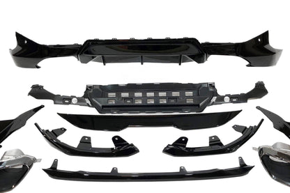 Kit De Carrocería BMW G42 Coupe Look M Performance Brillante Negro