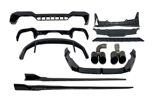 Bodykit BMW X3 G01 LCI Look M Performance Schwarz glänzend
