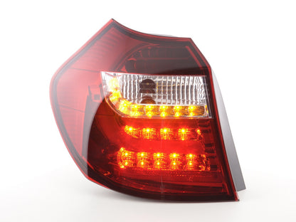 LED BMW Rear Pilots Series 1 E87/E81 3/5 doors 04-06 Transparent/red