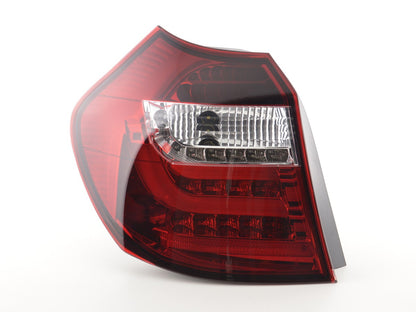 LED BMW Rear Pilots Series 1 E87/E81 3/5 doors 04-06 Transparent/red