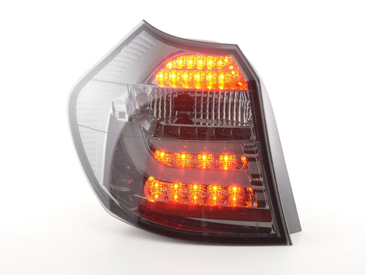 Pilotos traseros LED BMW Serie 1 E87 / E81 3/5 puertas, años 04-06, color negro