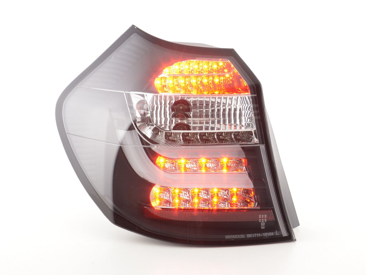 Pilotos traseros LED BMW Serie 1 E87 / E81 3/5 puertas, años 04-06, color negro
