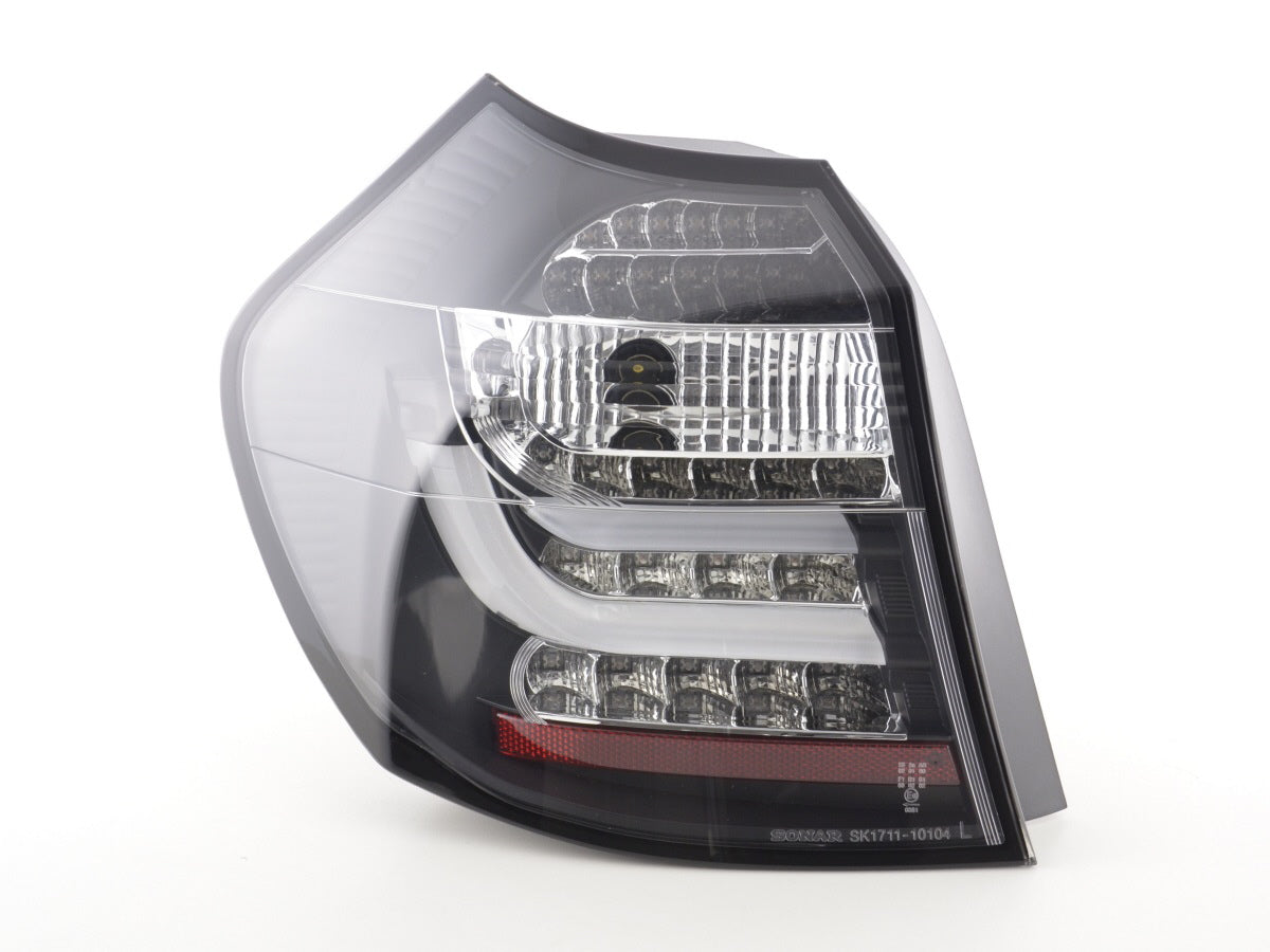 Pilotos traseros LED para BMW Serie 1 E87/E81 3/5 puertas, años 07-11, color negro