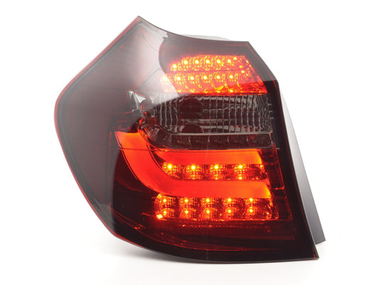 Pilotos traseros LED BMW Serie 1 E87 / E81 3/5 puertas 07-11 rojo / negro