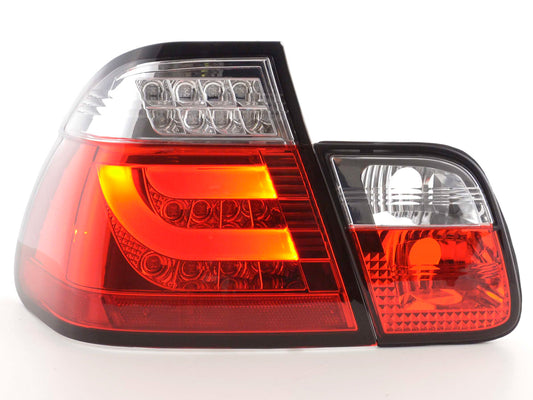 Pilotos traseros LED BMW Serie 3 E46 Berlina restyling 09/2001 a 2005 rojo/transparente