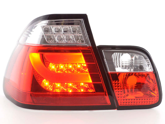 Pilotos traseros LED BMW Serie 3 E46 Berlina restyling 09/2001 a 2005 rojo/transparente