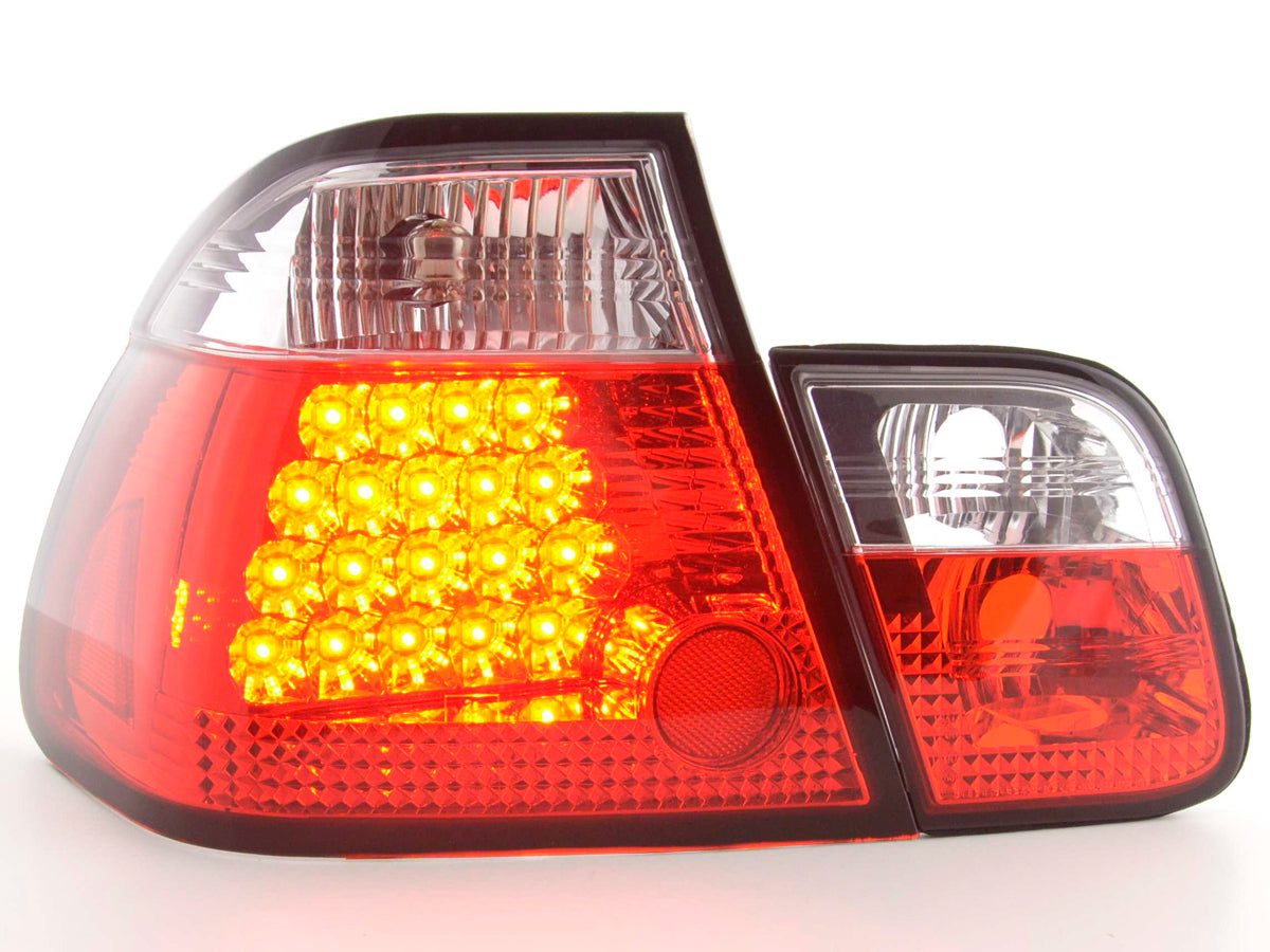 Pilotos Traseros Led Bmw Serie 3 Sedán Tipo E46 98-01 Transparente / Rojo Lights > Rear/tail Lights